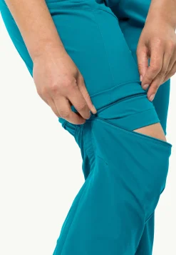Jack Wolfskin Glastal Zip Away Pants W|DAMES Wandelen|Softshellbroeken