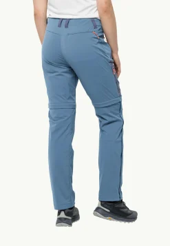 Jack Wolfskin Glastal Zip Away Pants W|DAMES Wandelen|Softshellbroeken