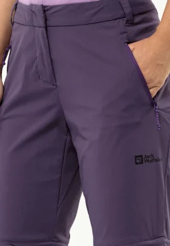 Jack Wolfskin Glastal Zip Off Pants W|DAMES Wandelen|Softshellbroeken