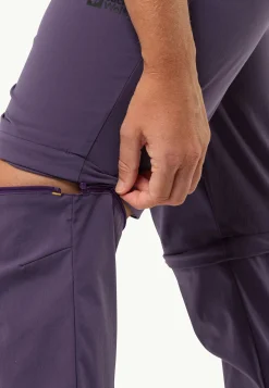 Jack Wolfskin Glastal Zip Off Pants W|DAMES Wandelen|Softshellbroeken