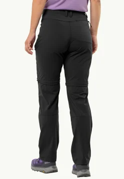 Jack Wolfskin Glastal Zip Off Pants W|DAMES Wandelen|Softshellbroeken