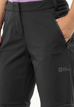 Jack Wolfskin Glastal Zip Off Pants W|DAMES Wandelen|Softshellbroeken