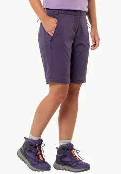 Jack Wolfskin Glastal Zip Off Pants W|DAMES Wandelen|Softshellbroeken
