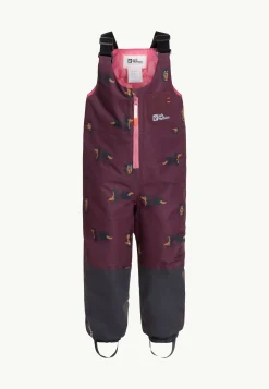 Jack Wolfskin Gleely 2l Ins Print Bib K|Kinderen Sneeuwbroeken En Sneeuwpakken|Winterjacks