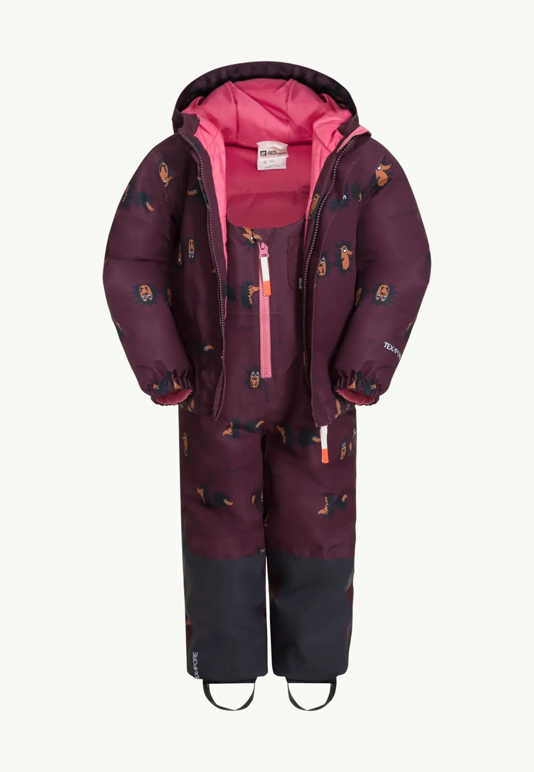 Jack Wolfskin Gleely 2l Ins Print Bib K|Kinderen Sneeuwbroeken En Sneeuwpakken|Winterjacks