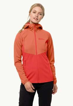 Jack Wolfskin Go Hike Softshell W|DAMES Wandelen|Voor- En Najaarsjacks/-Jassen
