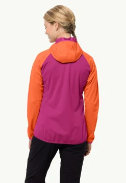 Jack Wolfskin Go Hike Softshell W|DAMES Wandelen|Voor- En Najaarsjacks/-Jassen