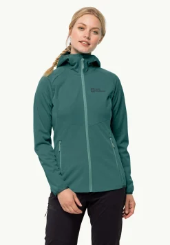 Jack Wolfskin Go Hike Softshell W|DAMES Wandelen|Voor- En Najaarsjacks/-Jassen