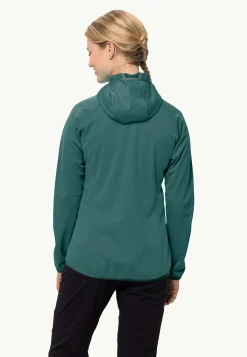 Jack Wolfskin Go Hike Softshell W|DAMES Wandelen|Voor- En Najaarsjacks/-Jassen