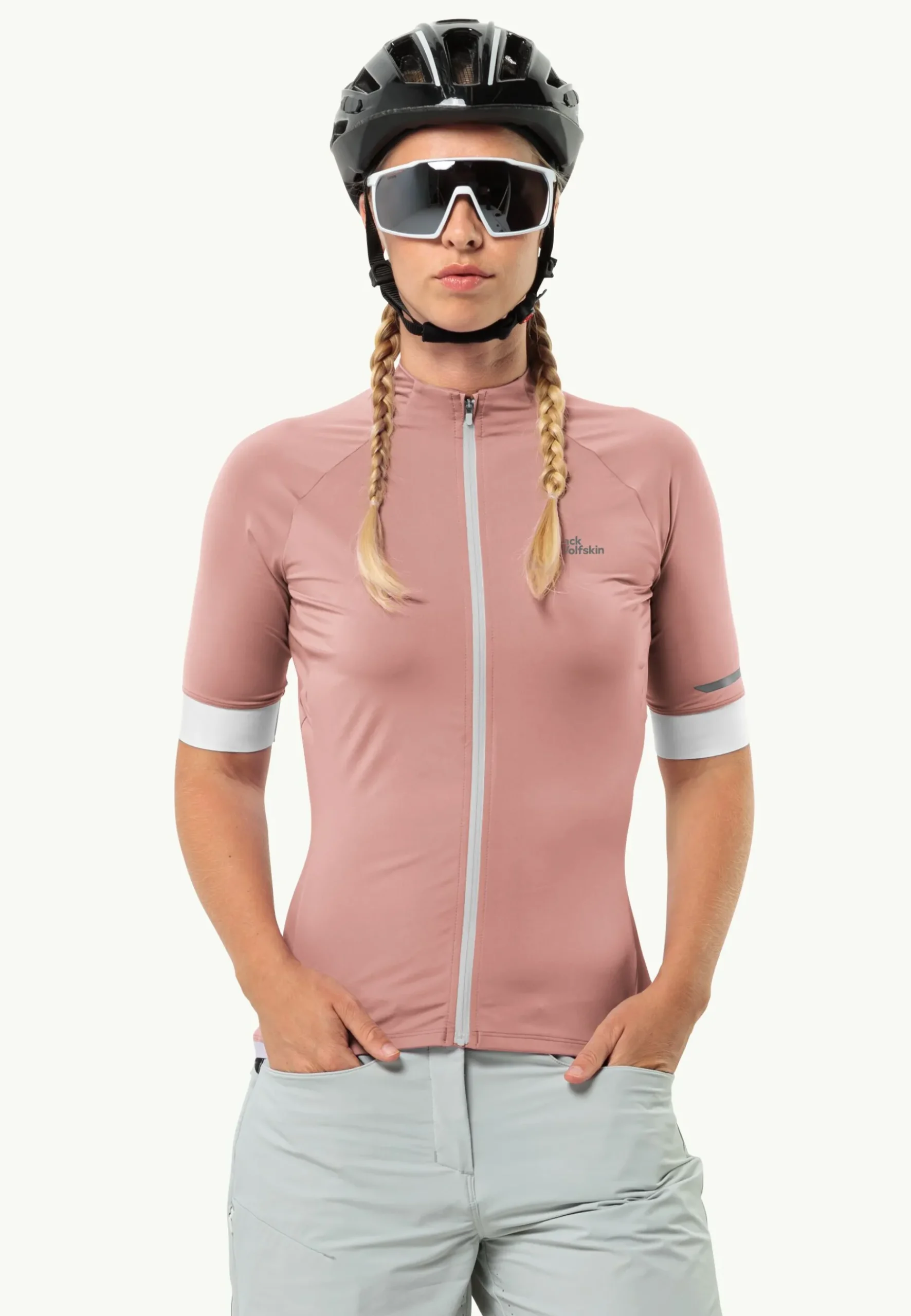 Jack Wolfskin Gravex Fz S|s W|DAMES Fietsen|Functionele Shirts
