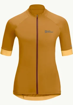 Jack Wolfskin Gravex Fz S|s W|DAMES Fietsen|Functionele Shirts
