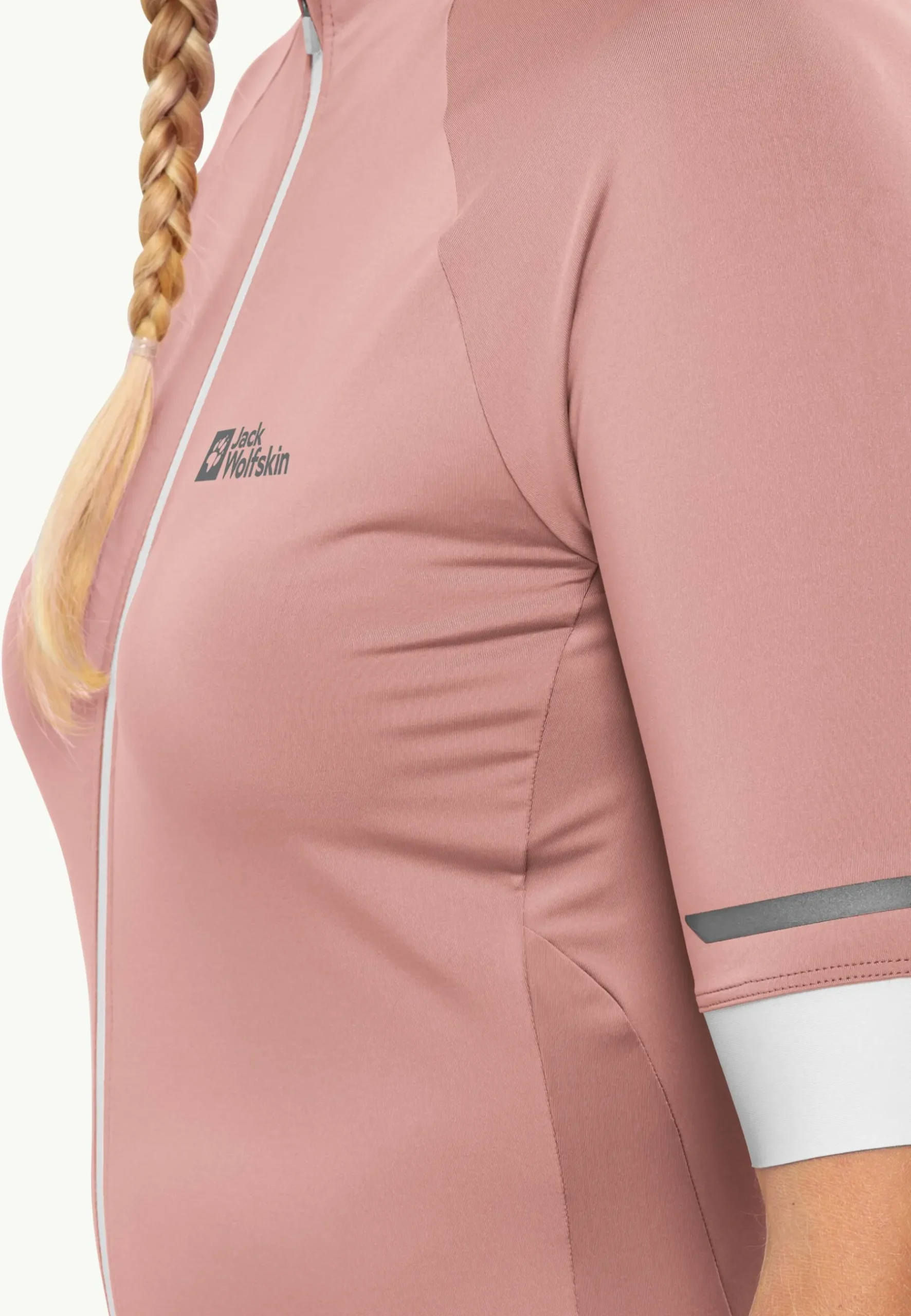 Jack Wolfskin Gravex Fz S|s W|DAMES Fietsen|Functionele Shirts