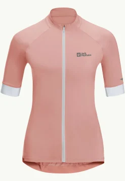 Jack Wolfskin Gravex Fz S|s W|DAMES Fietsen|Functionele Shirts