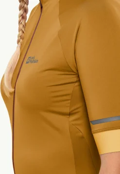 Jack Wolfskin Gravex Fz S|s W|DAMES Fietsen|Functionele Shirts