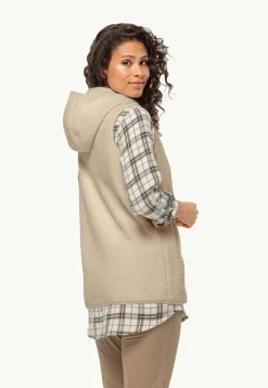 Jack Wolfskin High Curl Long Vest W|DAMES Lifestyle|Voor- En Najaarsjacks/-Jassen