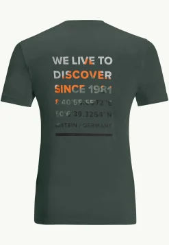 Jack Wolfskin Hiking S/s T M|Heren Wandelen|Functionele Shirts