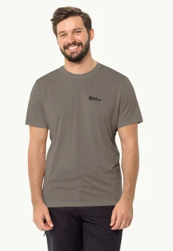Jack Wolfskin Hiking S/s T M|Heren Wandelen|Functionele Shirts