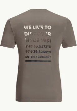 Jack Wolfskin Hiking S/s T M|Heren Wandelen|Functionele Shirts