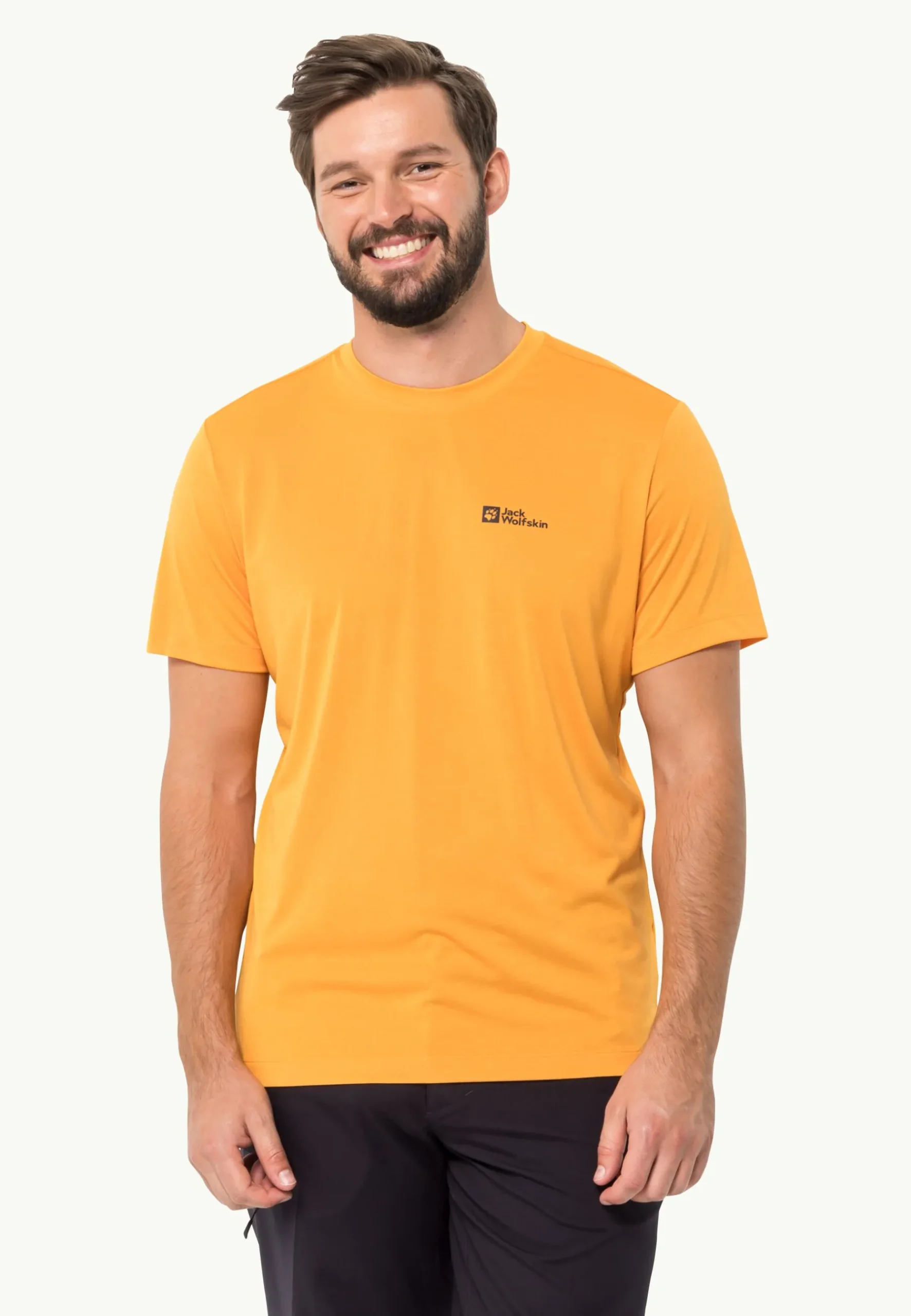 Jack Wolfskin Hiking S/s T M|Heren Wandelen|Functionele Shirts