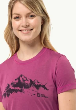 Jack Wolfskin Hiking S/s T W|DAMES Wandelen|Functionele Shirts