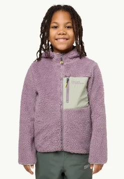 Jack Wolfskin Ice Curl Hood Jacket K|Kinderen Voor- En Najaarsjacks/-Jassen|Fleece