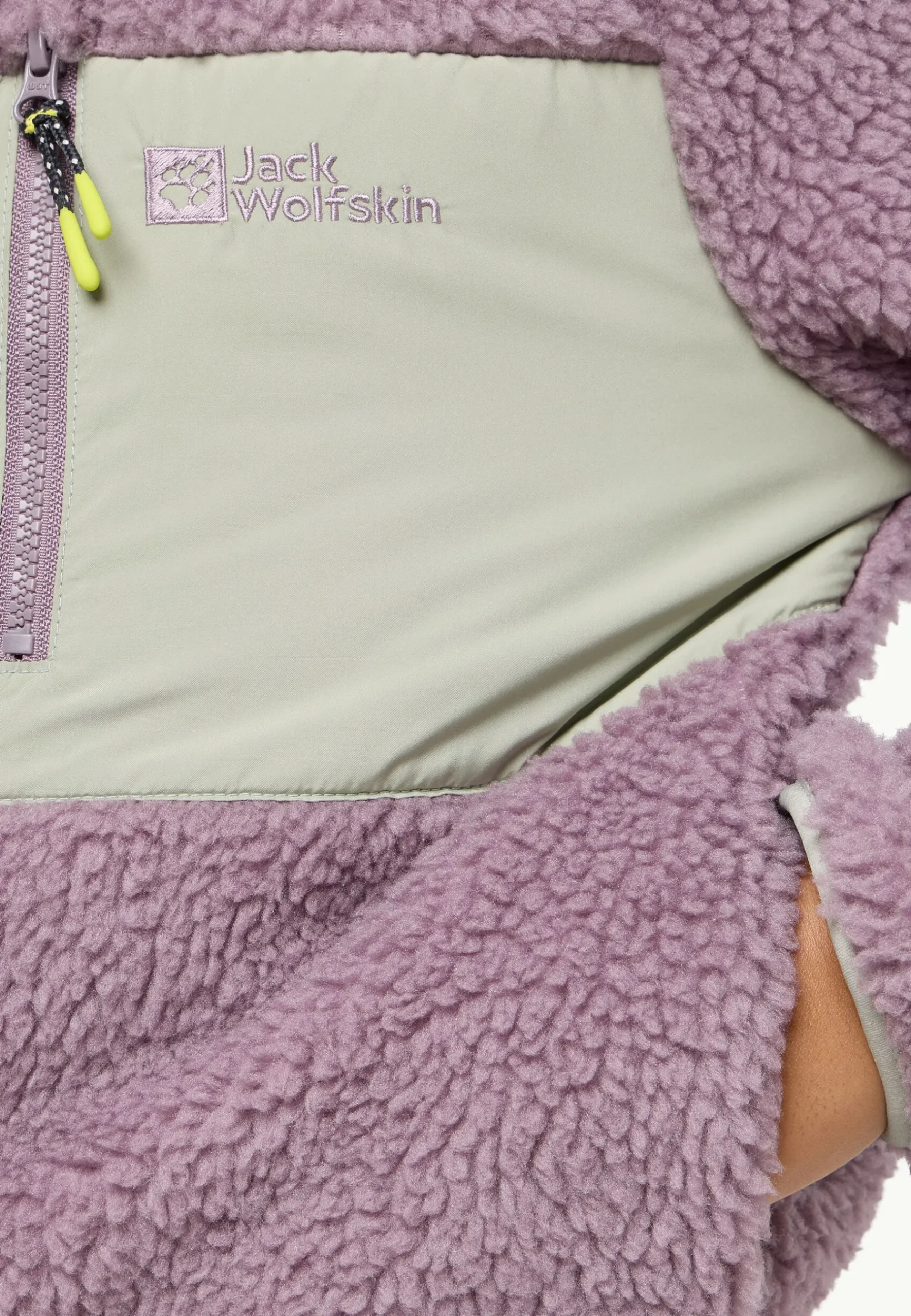 Jack Wolfskin Ice Curl Hood Jacket K|Kinderen Voor- En Najaarsjacks/-Jassen|Fleece