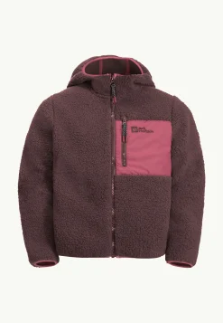 Jack Wolfskin Ice Curl Hood Jacket K|Kinderen Voor- En Najaarsjacks/-Jassen|Fleece