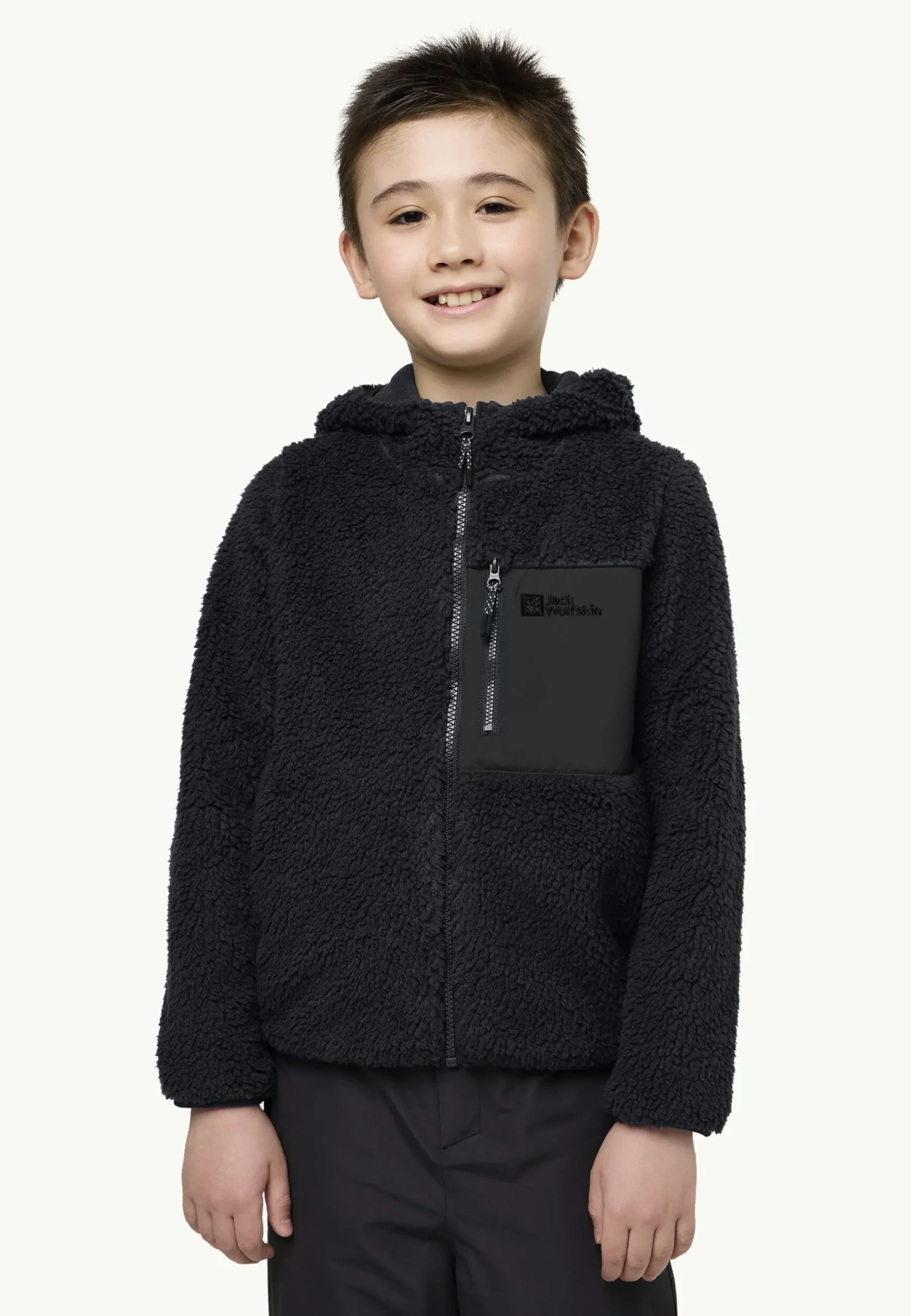 Jack Wolfskin Ice Curl Hood Jacket K|Kinderen Voor- En Najaarsjacks/-Jassen|Fleece