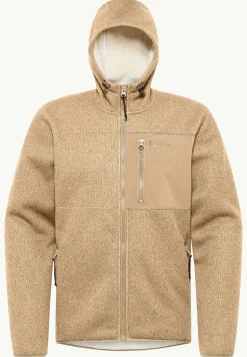 Jack Wolfskin Kaminfeuer Hooded Jkt M|Heren Fleece|Hoodies & Pullovers