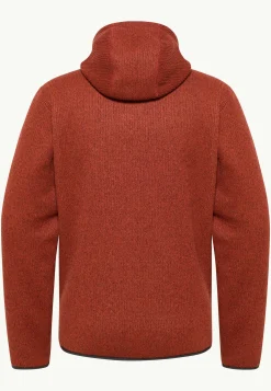 Jack Wolfskin Kaminfeuer Hooded Jkt M|Heren Fleece|Hoodies & Pullovers
