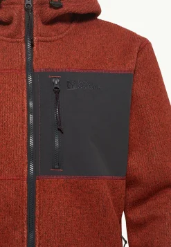 Jack Wolfskin Kaminfeuer Hooded Jkt M|Heren Fleece|Hoodies & Pullovers