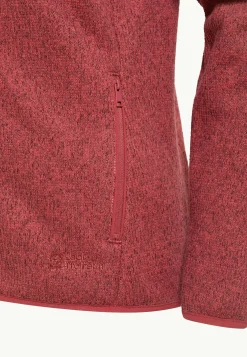 Jack Wolfskin Kaminfeuer Hooded Jkt W|DAMES Voor- En Najaarsjacks/-Jassen|Fleece