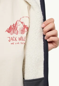 Jack Wolfskin Kaminfeuer Hooded Jkt W|DAMES Voor- En Najaarsjacks/-Jassen|Fleece