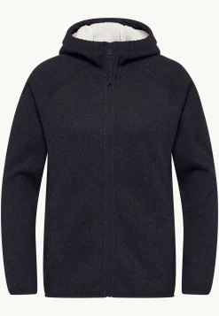 Jack Wolfskin Kaminfeuer Hooded Jkt W|DAMES Voor- En Najaarsjacks/-Jassen|Fleece