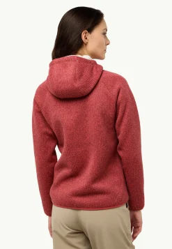 Jack Wolfskin Kaminfeuer Hooded Jkt W|DAMES Voor- En Najaarsjacks/-Jassen|Fleece