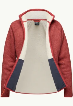Jack Wolfskin Kaminfeuer Jkt W|DAMES Voor- En Najaarsjacks/-Jassen|Fleece