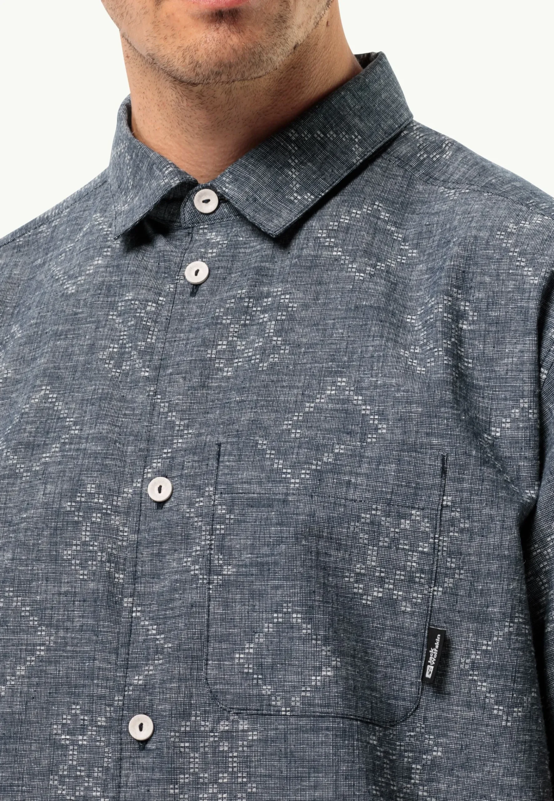 Jack Wolfskin Karana Shirt M|Heren Lifestyle|Overhemden