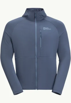 Jack Wolfskin Kolbenberg Hooded Fz M|Heren Wandelen|Voor- En Najaarsjacks/-Jassen