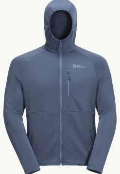 Jack Wolfskin Kolbenberg Hooded Fz M|Heren Wandelen|Voor- En Najaarsjacks/-Jassen