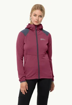 Jack Wolfskin Kolbenberg Hooded Fz W|DAMES Wandelen|Voor- En Najaarsjacks/-Jassen