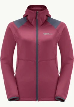 Jack Wolfskin Kolbenberg Hooded Fz W|DAMES Wandelen|Voor- En Najaarsjacks/-Jassen
