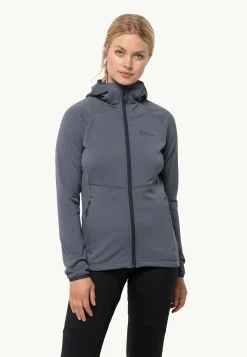 Jack Wolfskin Kolbenberg Hooded Fz W|DAMES Wandelen|Voor- En Najaarsjacks/-Jassen