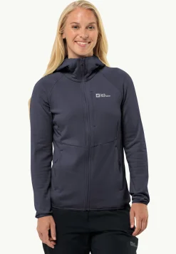 Jack Wolfskin Kolbenberg Hooded Fz W|DAMES Wandelen|Voor- En Najaarsjacks/-Jassen