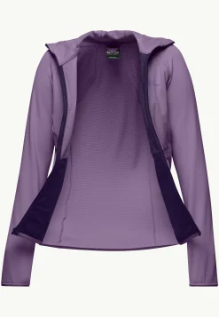 Jack Wolfskin Kolbenberg Hooded Fz W|DAMES Wandelen|Voor- En Najaarsjacks/-Jassen