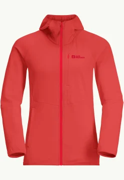 Jack Wolfskin Kolbenberg Hooded Fz W|DAMES Wandelen|Voor- En Najaarsjacks/-Jassen