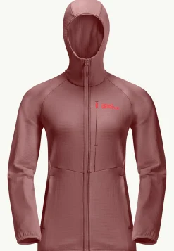 Jack Wolfskin Kolbenberg Hooded Fz W|DAMES Wandelen|Voor- En Najaarsjacks/-Jassen