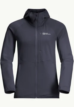 Jack Wolfskin Kolbenberg Hooded Fz W|DAMES Wandelen|Voor- En Najaarsjacks/-Jassen