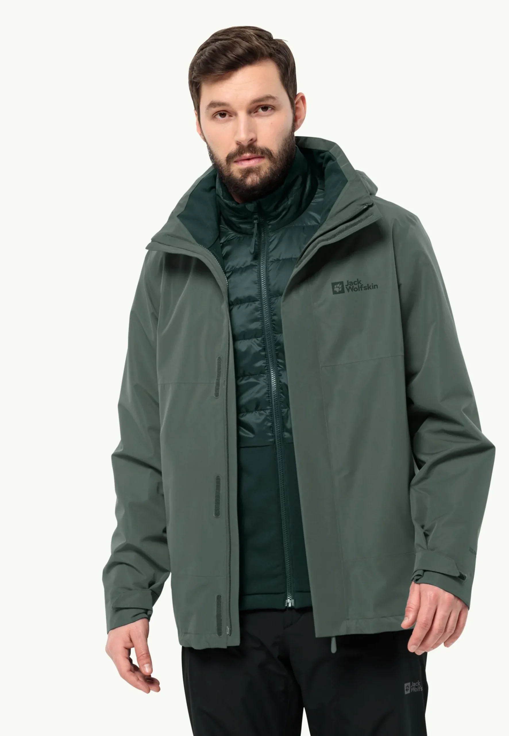 Jack Wolfskin Luntal 3in1 Jkt M|Heren Wandelen|Voor- En Najaarsjacks/-Jassen