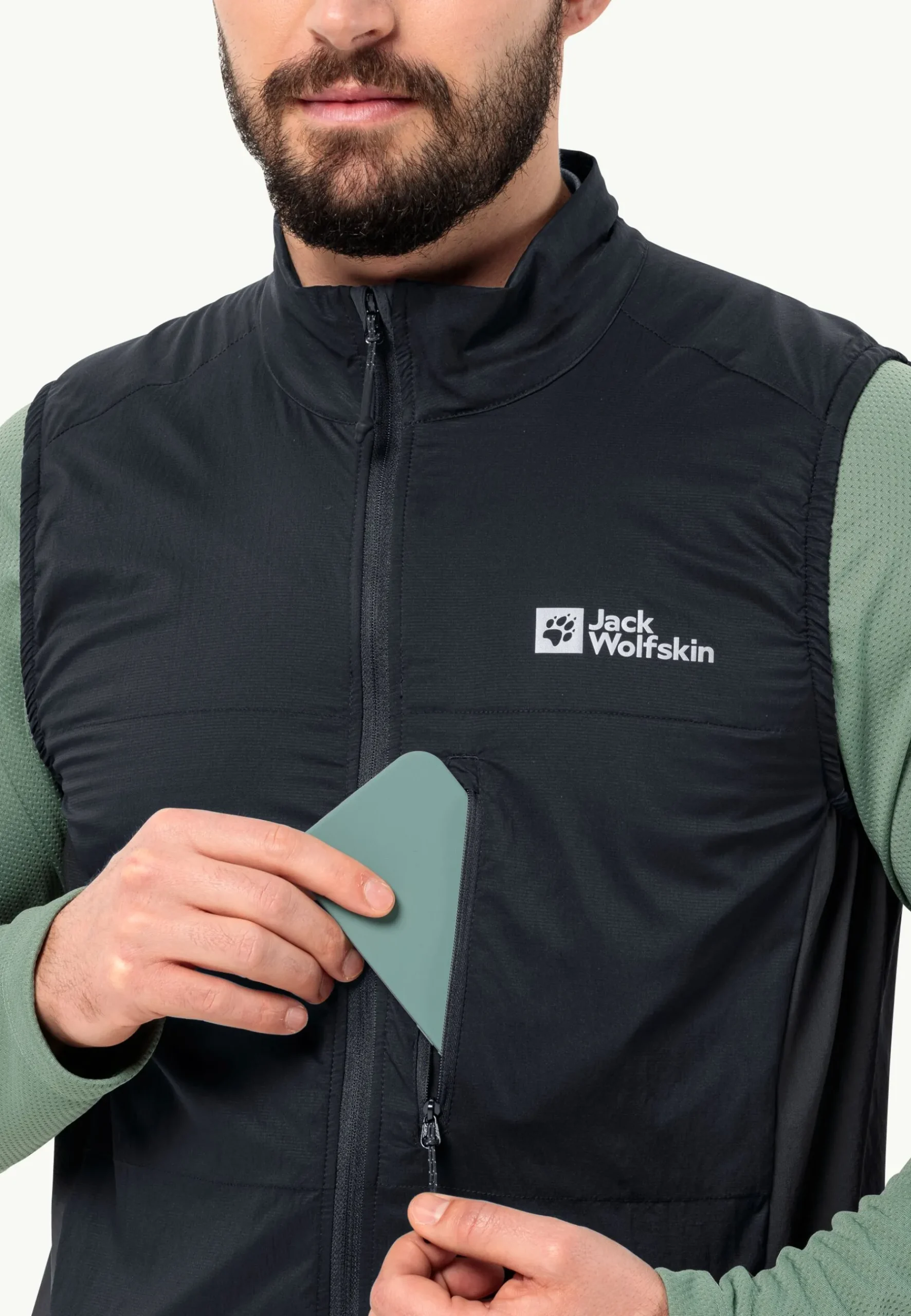 Jack Wolfskin Morobbia Alpha Vest M|Heren Fietsen|Voor- En Najaarsjacks/-Jassen