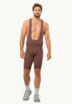Jack Wolfskin Morobbia Bib Shorts M|Heren Shorts|Fietsbroeken